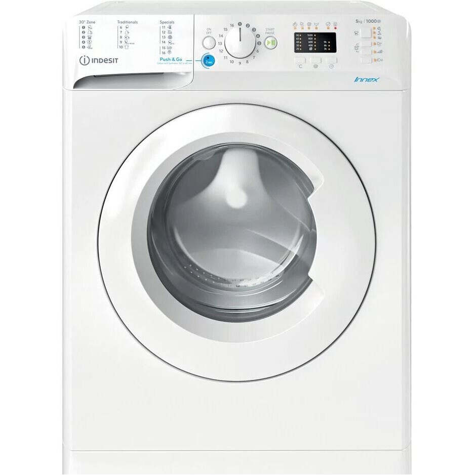 Práčka s predným plneným Indesit BWSA 51051 W EU N, 5 kg VADA VZHĽADU, ODRENINY