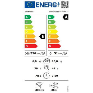 Práčka so sušičkou Electrolux EW8WN261B, 10/6kg