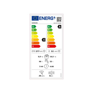 Práčka so sušičkou Samsung WD10T754DBH/S7, B, 10,5/6 kg