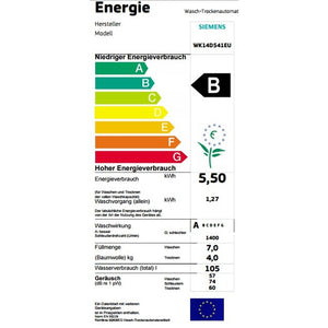 Práčka so sušičkou Siemens WK14D541, B, 6/4 kg POŠKODENÝ OBAL