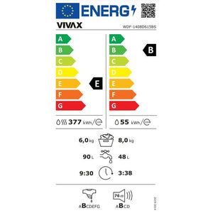 Práčka so sušičkou Vivax WDF-1408D615BS