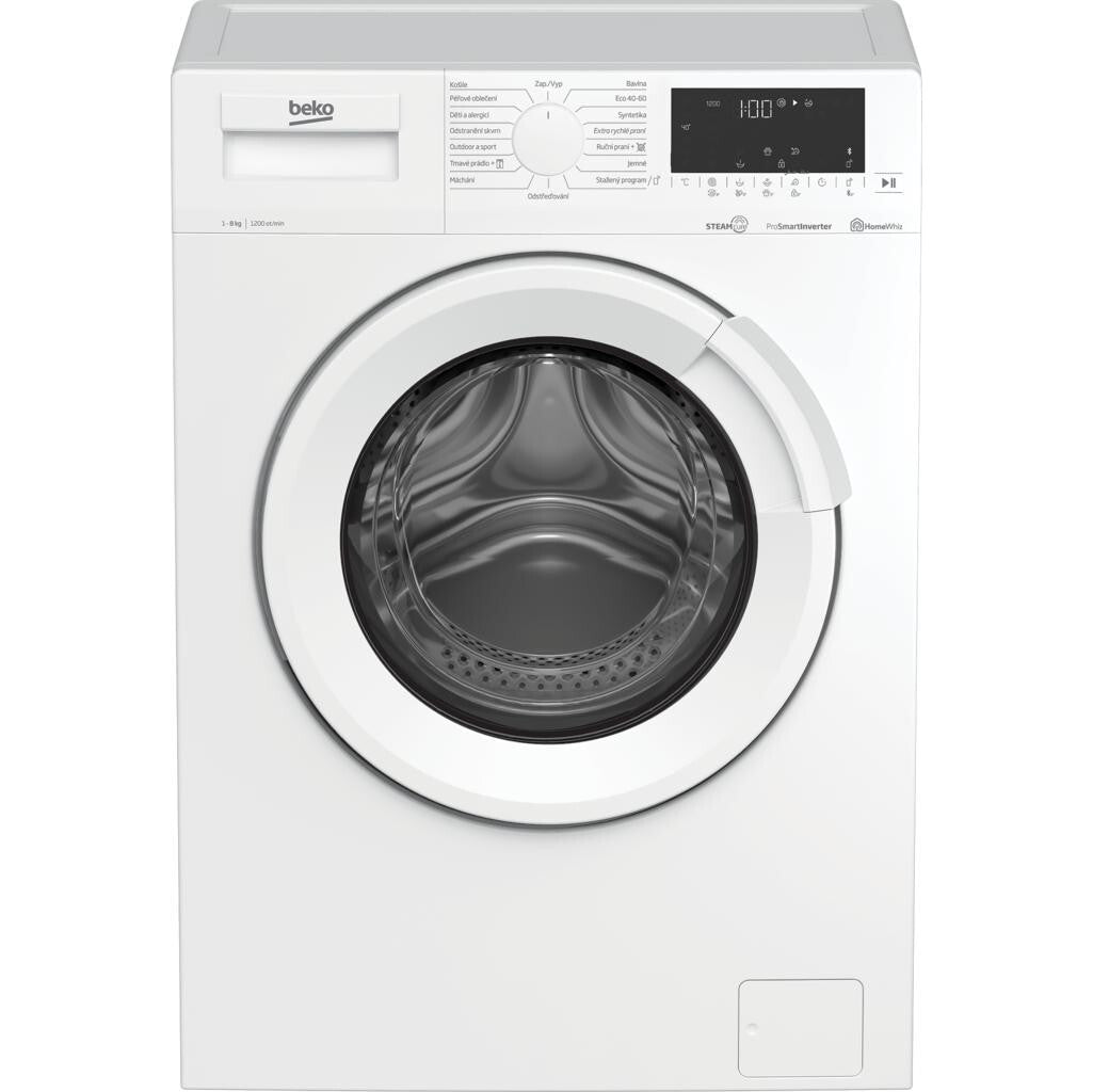 Práčka s predným plnením Beko EWUE86261CSH1W, 8 kg