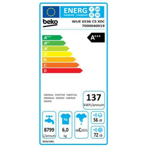 Predom plněná práčka Beko WUE6536CSX0C, A++, 6 kg POUŽITÉ, NEOPO