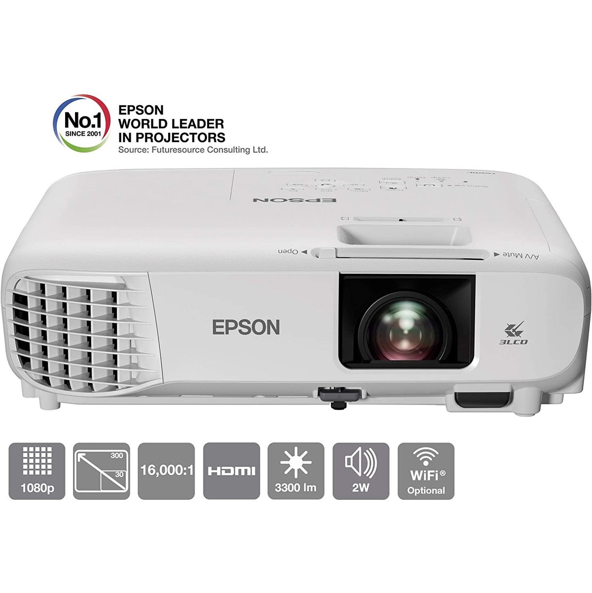 Projektor Epson EH-TW740 biely (V11H979040)