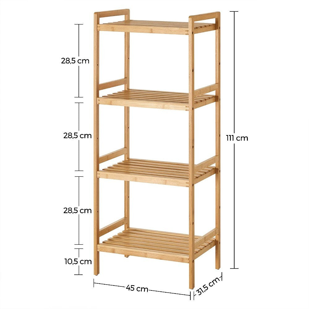 Regál Almonte (bambus, 45x111x31,5 cm)