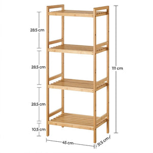 Regál Almonte (bambus, 45x111x31,5 cm)