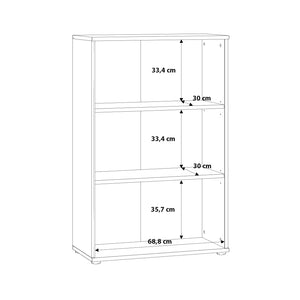 Regál Briz (72,6x111x34 cm, dub sonoma)