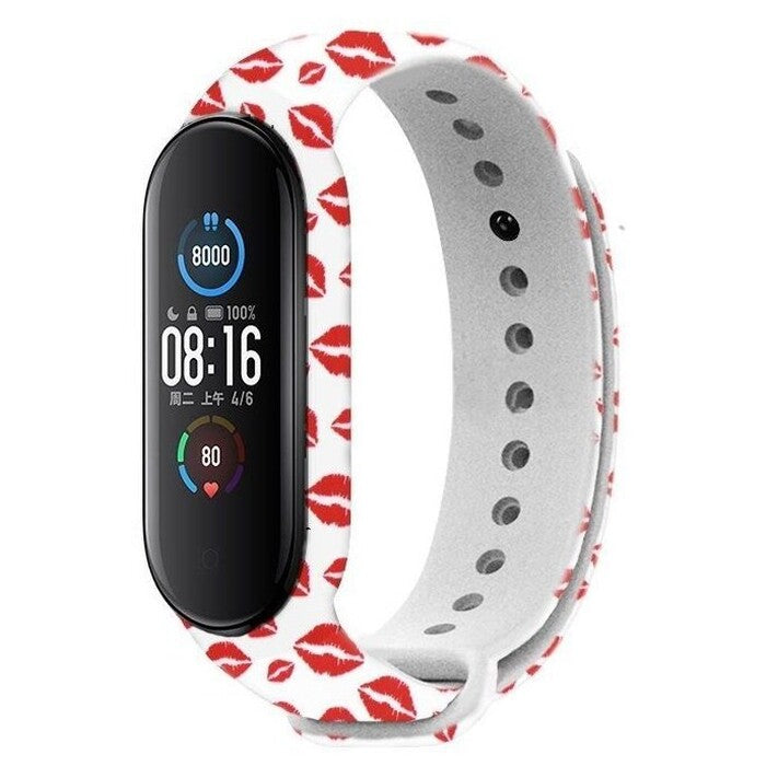 Remienok pre Xiaomi Mi Band 6, biela - pery