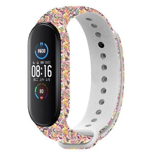 Remienok pre Xiaomi Mi Band 6, biela - karneval