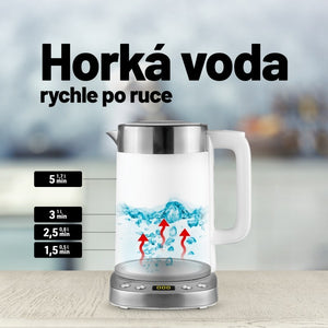 Rýchlovarná kanvica Lauben Electric Kettle EK17WS, biela, 1,7l