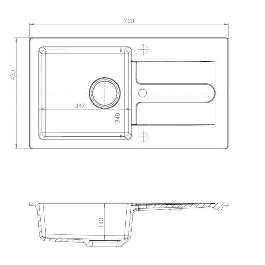 Set drezu Alveus CORTINA 140/81 + batéria Tonia ROZBALENÉ