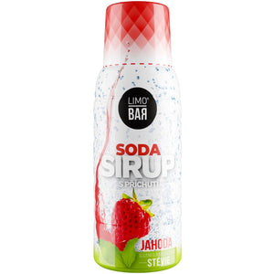 Sirup Limo Bar, Jahoda, stévia, 500ml