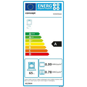 Sklokeramický sporák Concept SVE6550wh