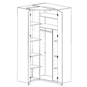 Skříň Moritz  - 120/236/120 cm  - ROZBALENÉ