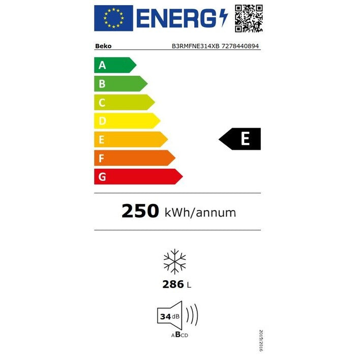 Skriňová mraznička Beko B3RMFNE314XB