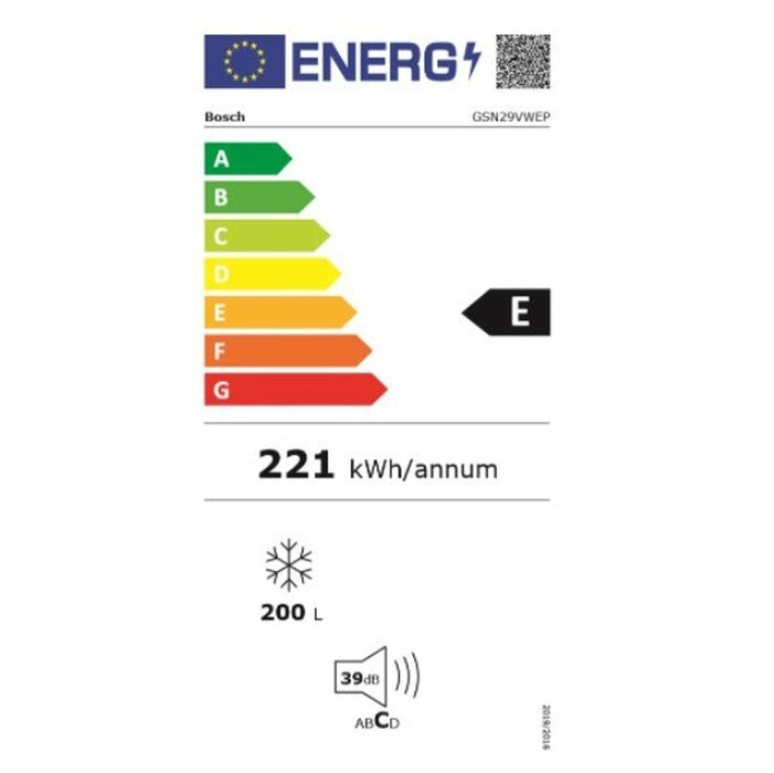 Skriňová mraznička Bosch GSN29VWEP