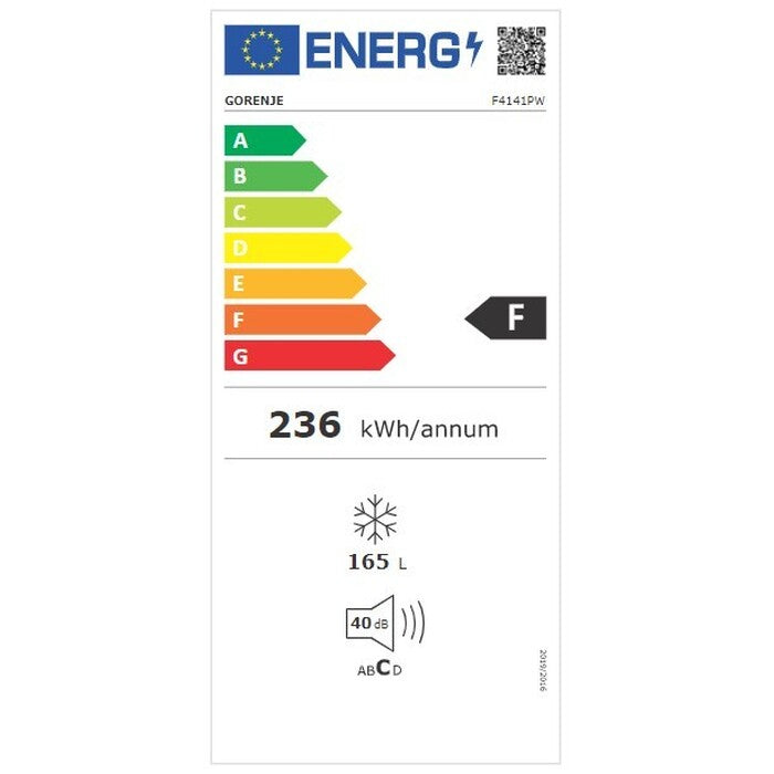 Skriňová mraznička Gorenje F4141PW VADA VZHĽADU, ODRENINY