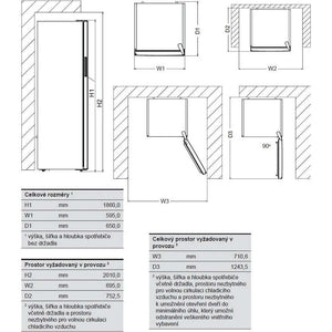 Skriňová mraznička Romo RFN280W POŠKODENÝ OBAL