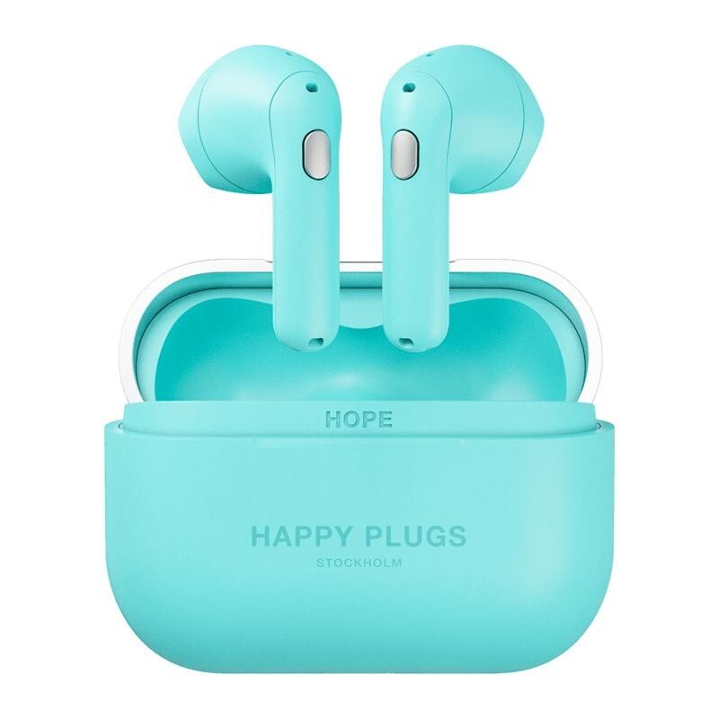 True Wireless slúchadlá Happy Plugs Hope, tyrkysová