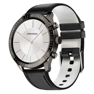 Smart hodinky Armodd Silentwatch 4 Lite, kožený rem, čierna