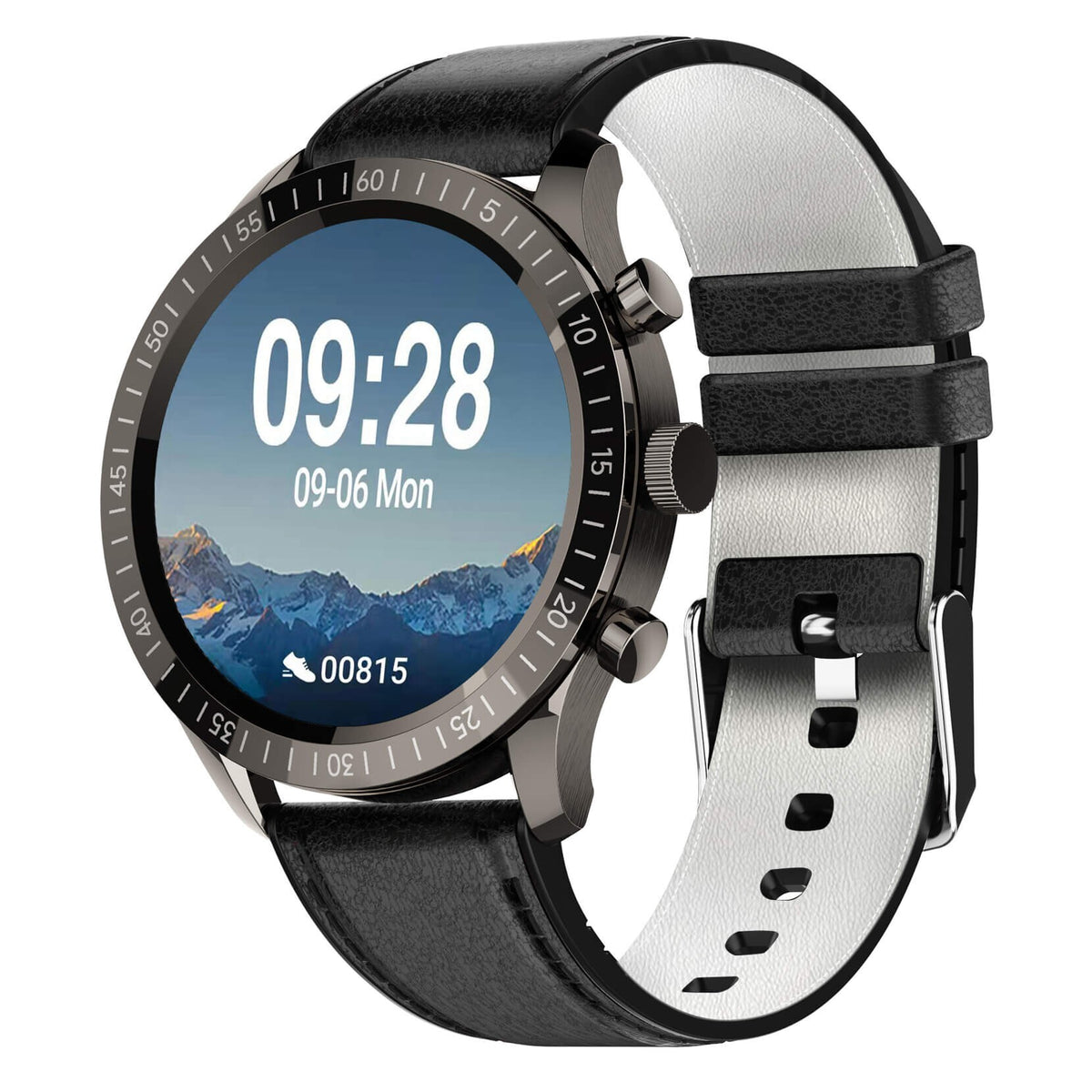 Smart hodinky Armodd Silentwatch 4 Lite, kožený rem, čierna