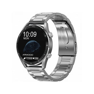 Smart hodinky Armodd Silentwatch 5 Pro, kovový rem., strieborná