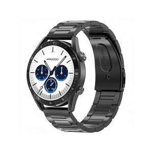 Smart hodinky Armodd Silentwatch 5 Pro, kovový remienok, čierna