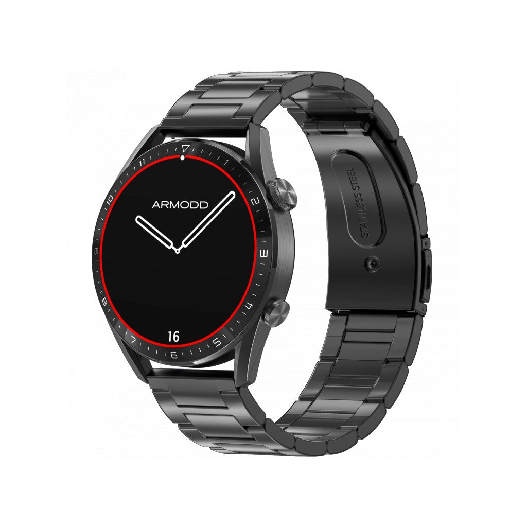 Smart hodinky Armodd Silentwatch 5 Pro, kovový remienok, čierna P