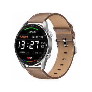 Smart hodinky Armodd Silentwatch 5 Pro, kožený rem., strieborná P