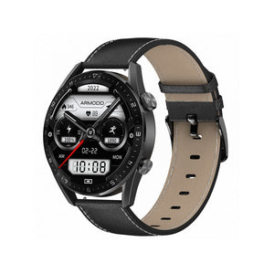 Smart hodinky Armodd Silentwatch 5 Pro, kožený remienok, čierna