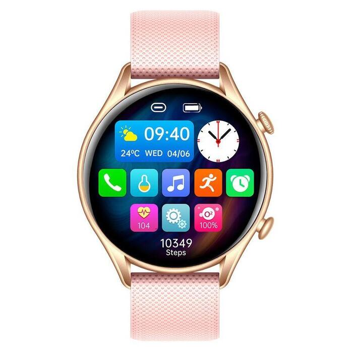 Smart hodinky MyPhone Watch EL, Bluetooth, ružovo-zlatá