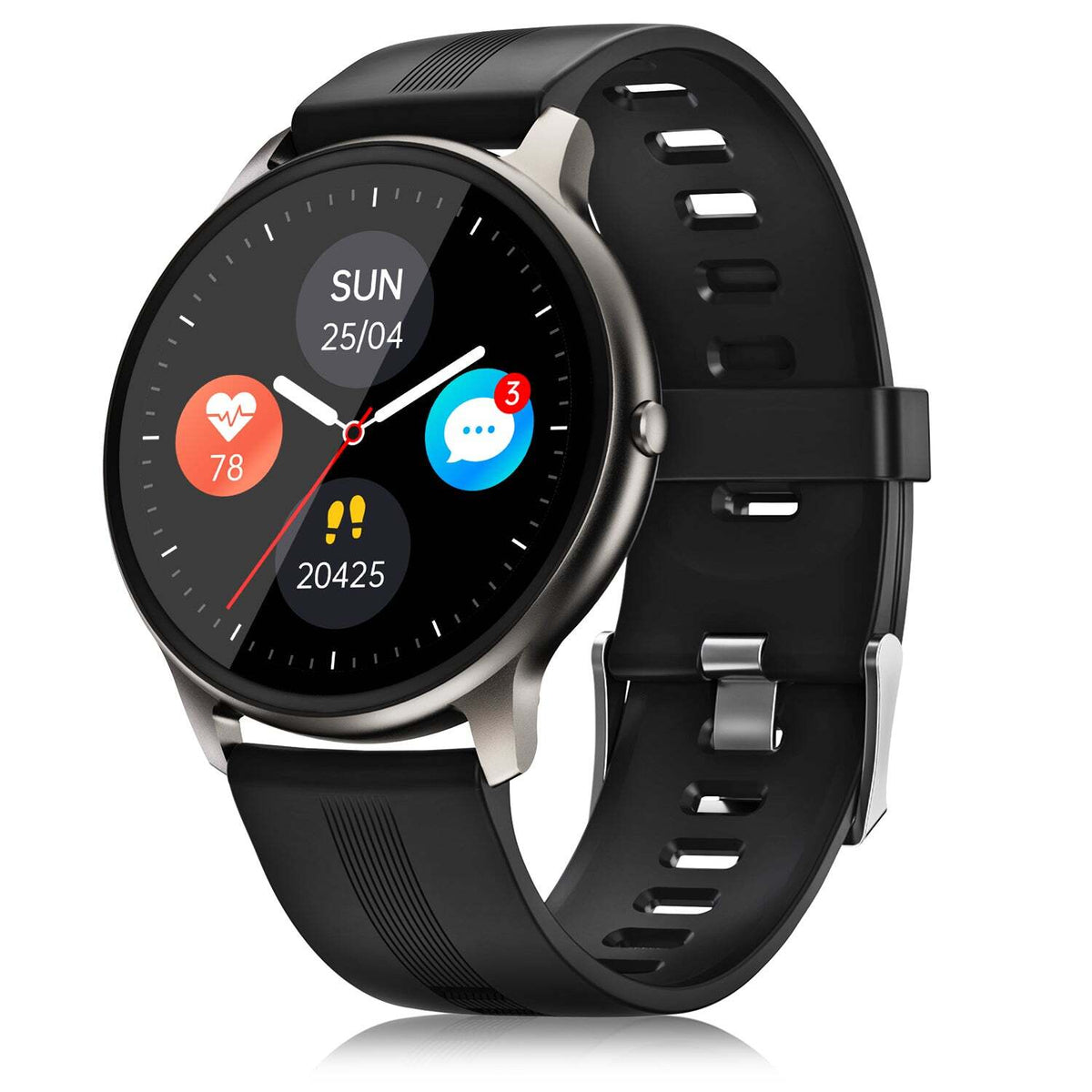 Smart hodinky Niceboy X-Fit Watch Pixel, čierna ROZBALENÉ