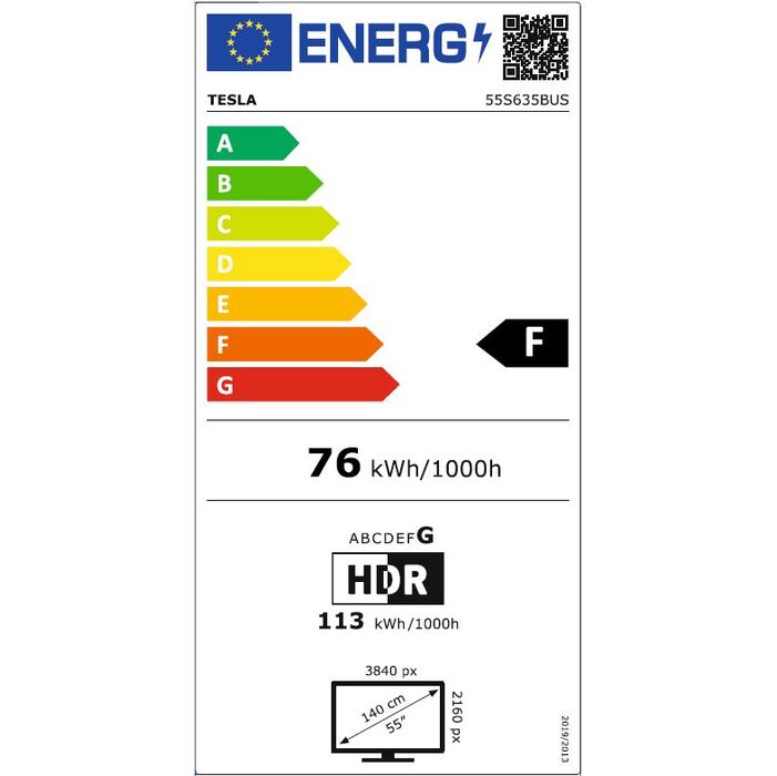 Smart televízia Tesla 55S635BUS / 55&quot; (138cm)