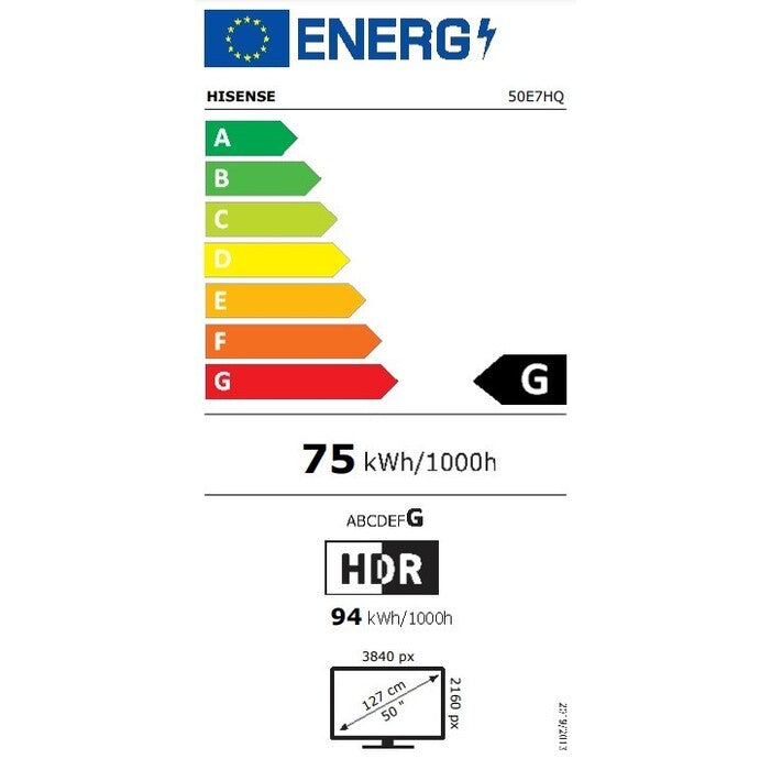 Smart televízor Hisense 50E7HQ (2022) / 50&quot; (127 cm)