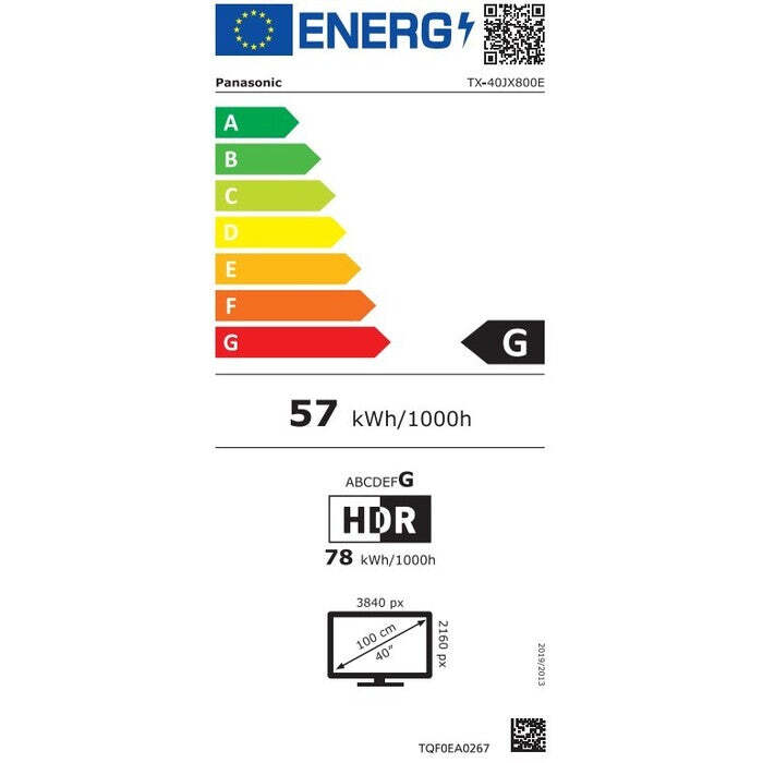 Smart televízor Panasonic TX-40JX800E (2021) / 40&quot; (100 cm)