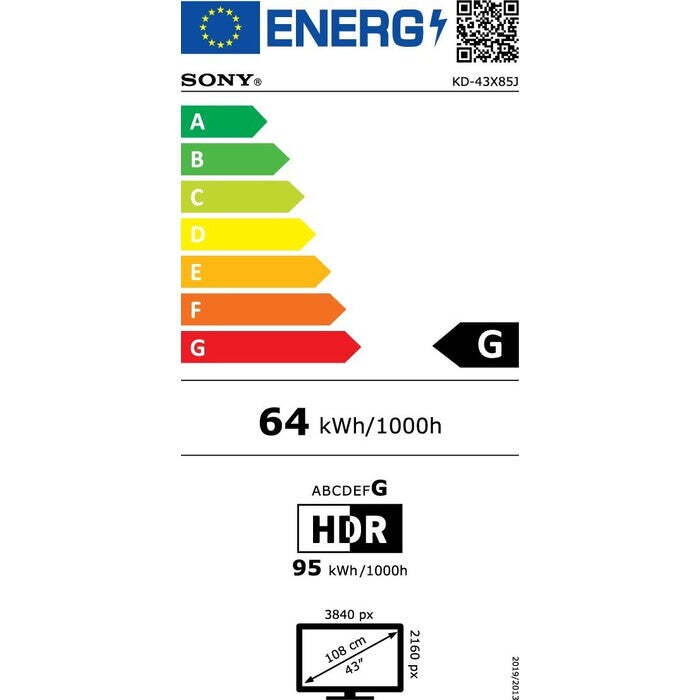 Smart televízor Sony 43-X85J (2021) / 43&quot; (109 cm)