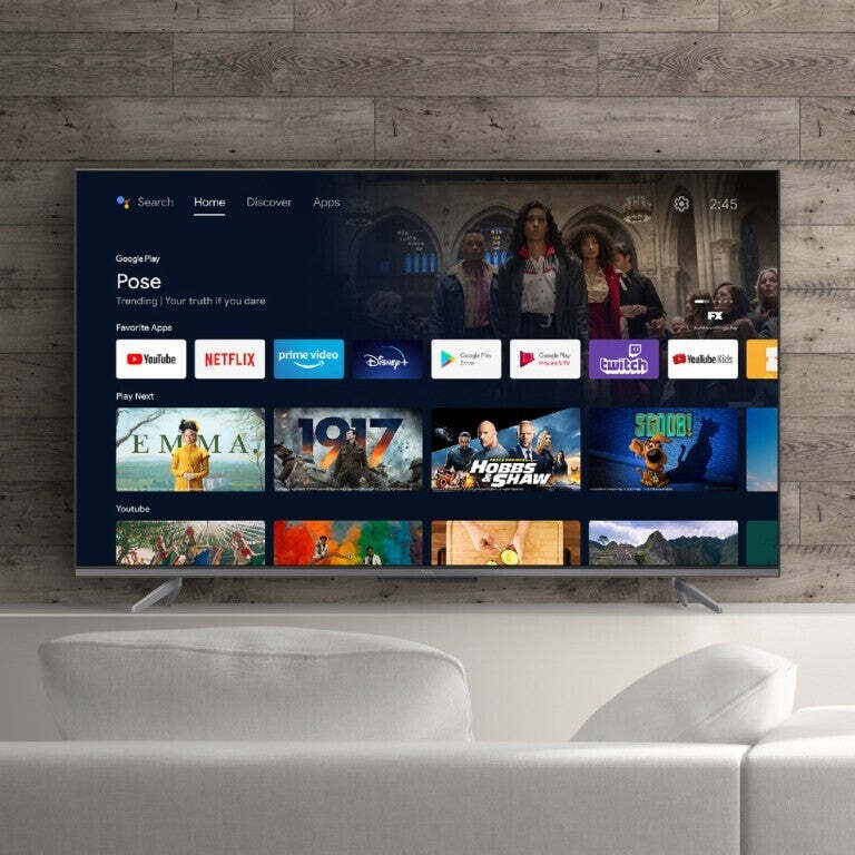 Smart televízor TCL 43P725 (2021) / 43&quot; (108 cm)