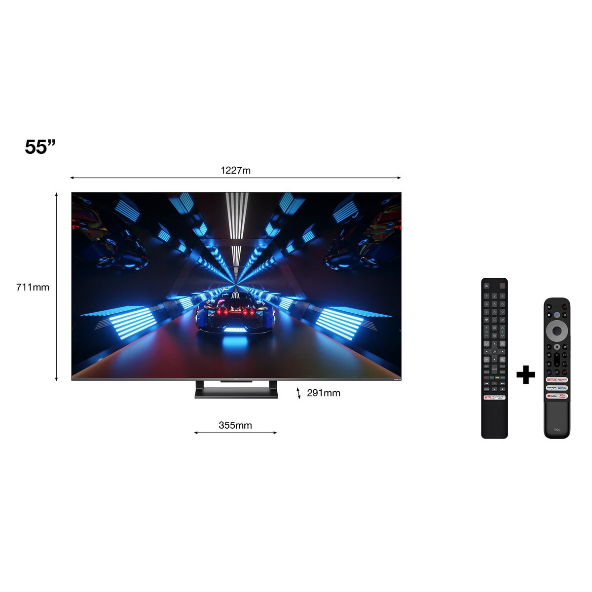 Smart televízor TCL 55C735 (2022) / 55&quot; (139 cm)