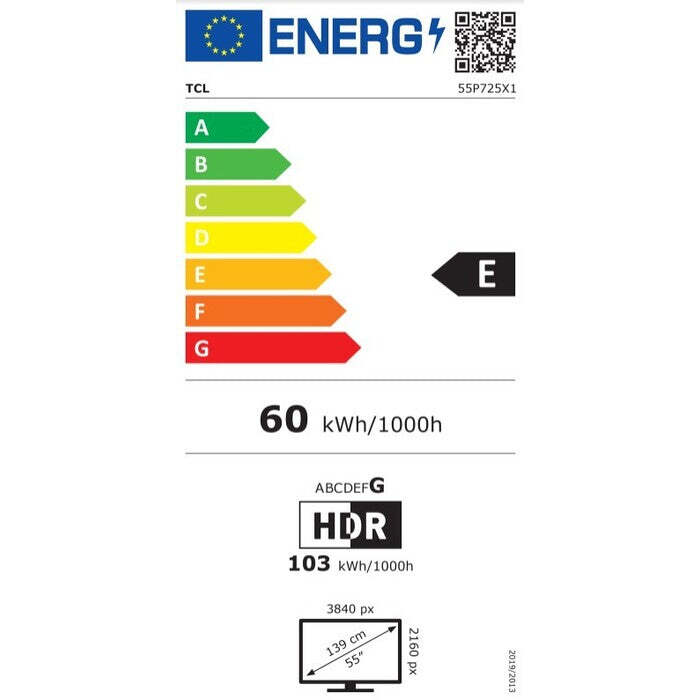 Smart televízor TCL 55P725 (2021) / 55&quot; (139 cm)