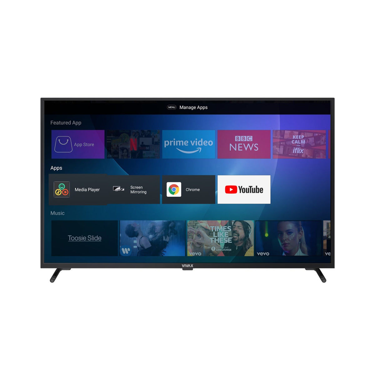 Smart televízor Vivax 55UHDS61T2S2SM (2021) / 55&quot; (139 cm) POŠKO