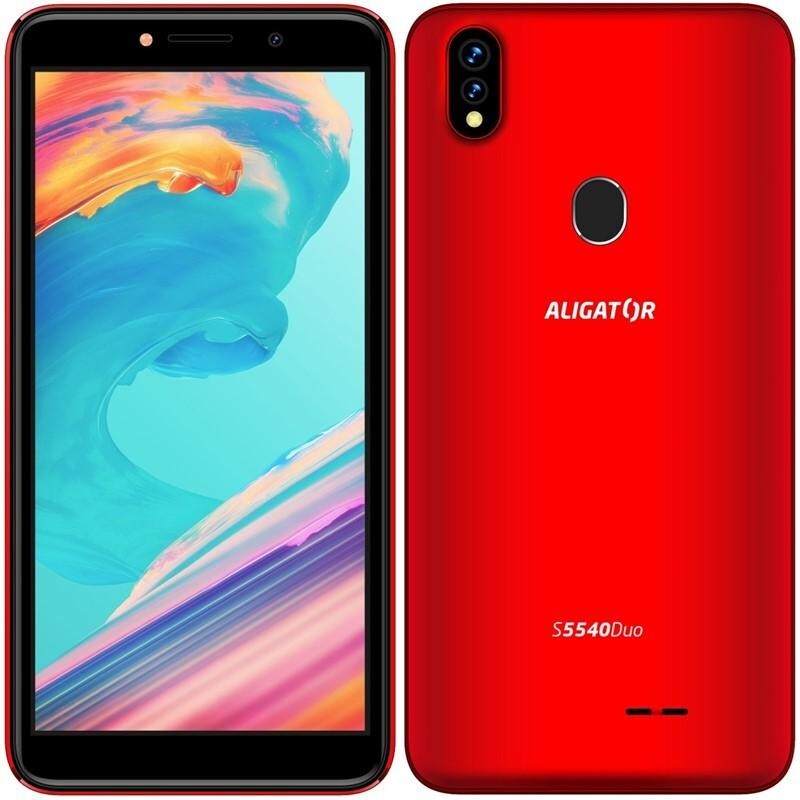 Mobilný telefón Aligator S5540 2GB/32GB, červená POUŽITÉ, NEOPOTR