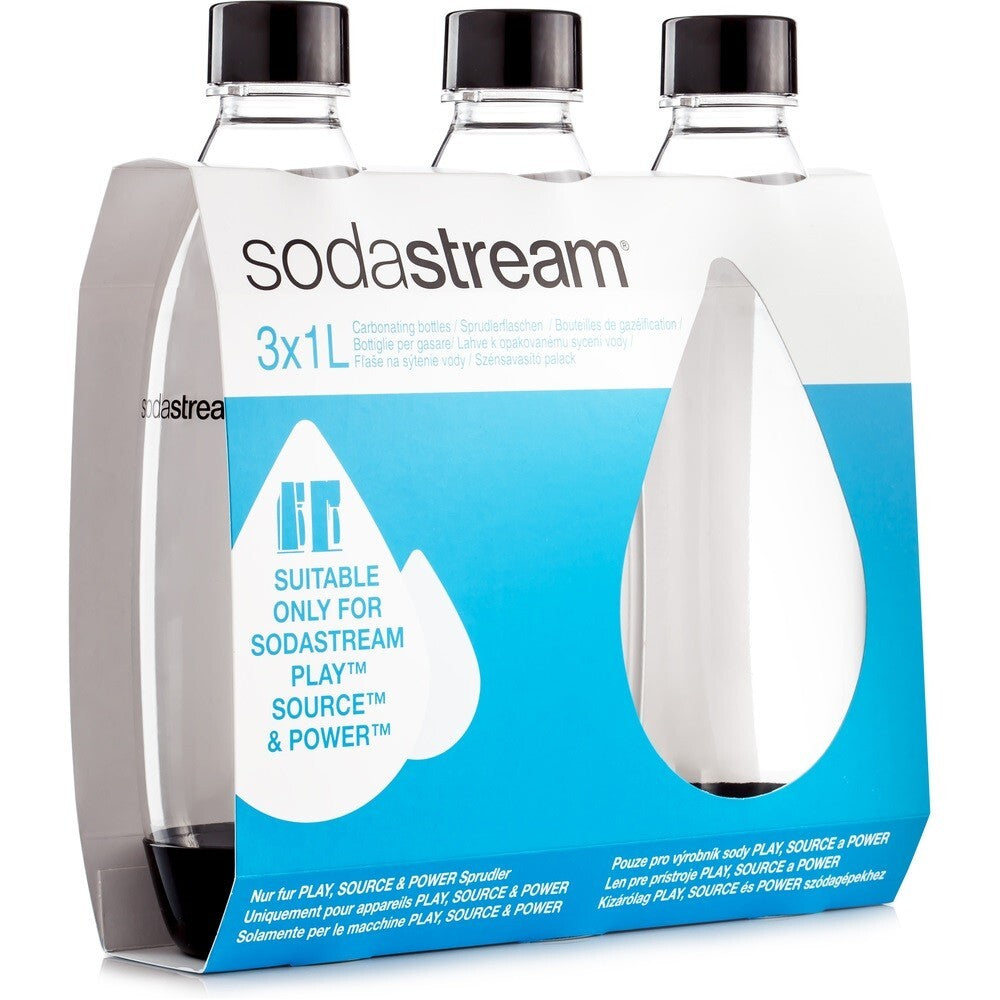 SodaStream fľaše FUSE, 3x1 l, čierne