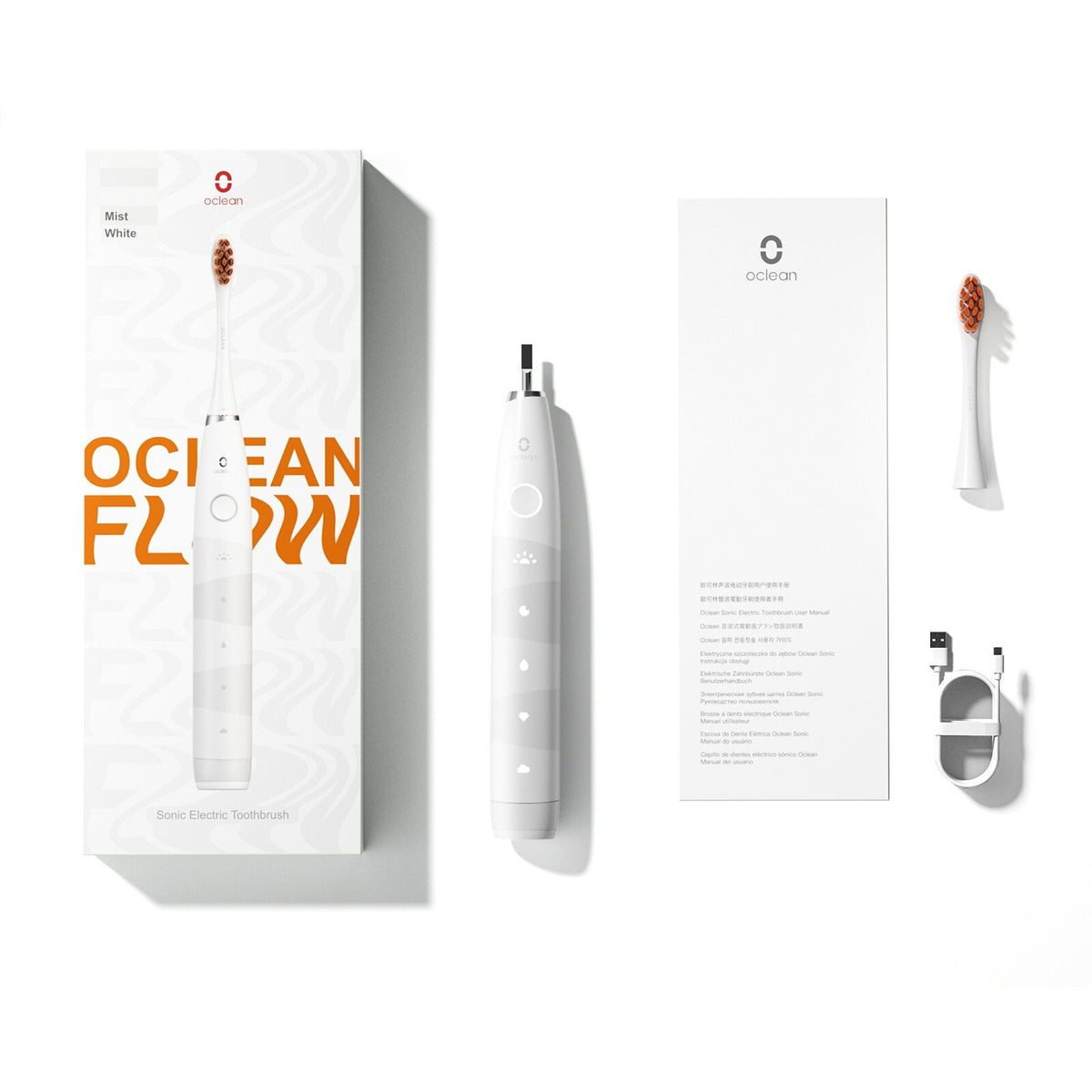 Sonická zubná kefka Oclean Flow Mist White