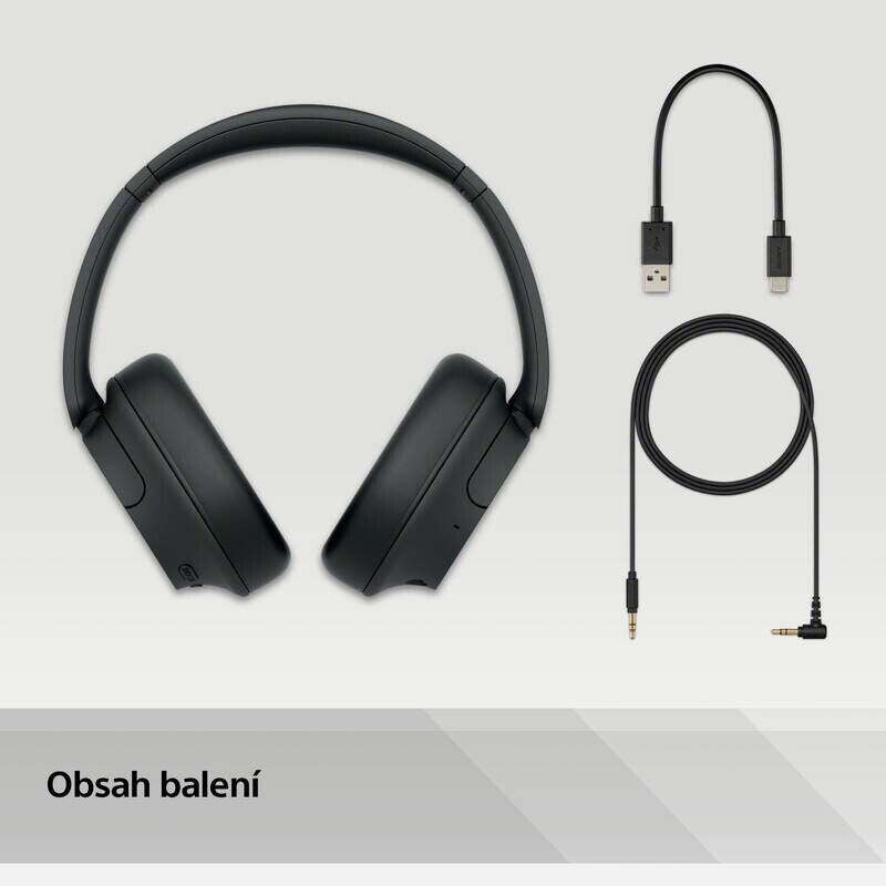 SONY WHCH720NB.CE7 s technológiami odstránenia šumu.Čierna