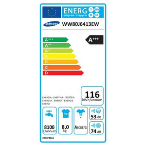 Spredu plnená práčka Samsung WW80J6413EW