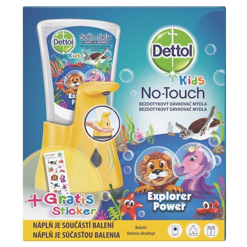 Bezdotykový dávkovač mydla Dettol ZOO Kids, 250ml