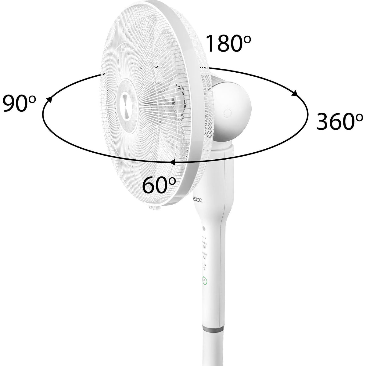 Stojanový/stolný ventilátor ECG FS 410 2in1