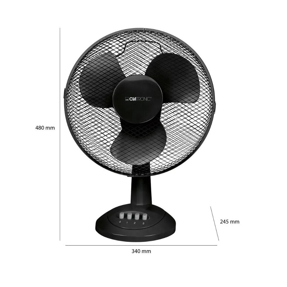 Stolný ventilátor Clatronic VL 3602 BK