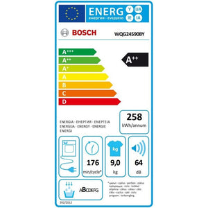 Sušička bielizne Bosch WQG24590BY, A++, 9kg