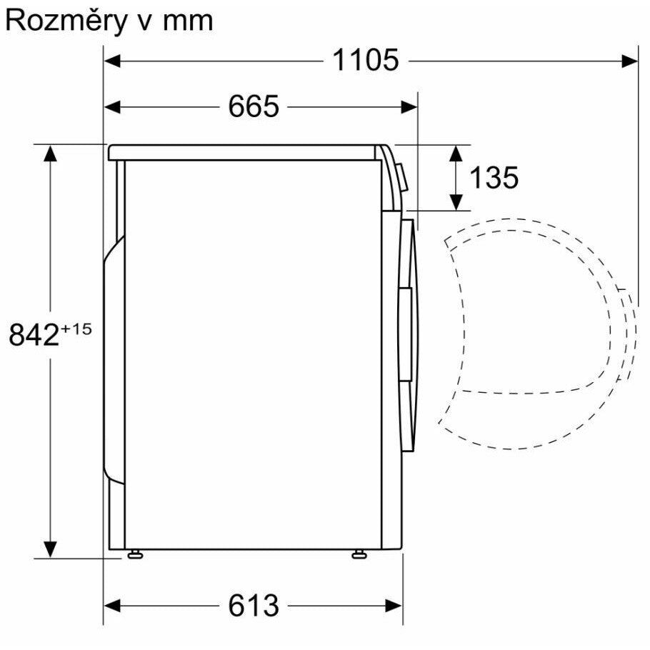 Sušička bielizne Bosch WTH85207BY, A++, 8 kg